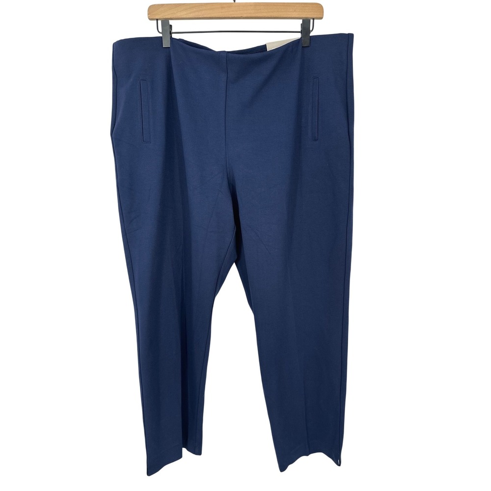 Chicos So Slimming Juliet Navy Blue Straight Leg Dress Pants Womens Size 4 US 20